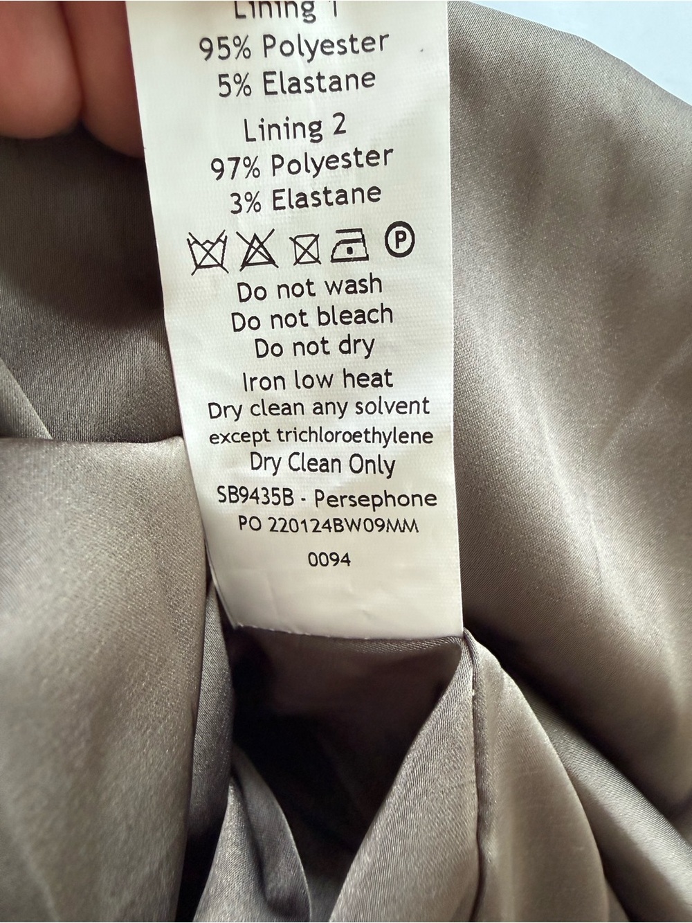 House of CB Persephone dress in color smoke. Regular cup - Picture 10 of 12